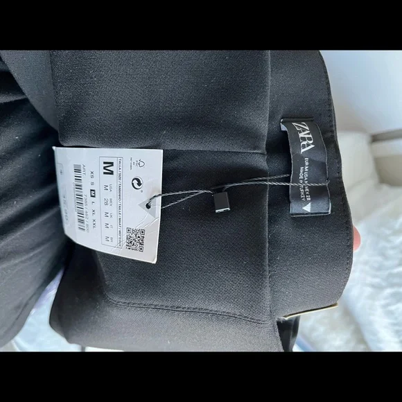 Zara Black Flared Pants/ Leggings - Picture 4 of 7